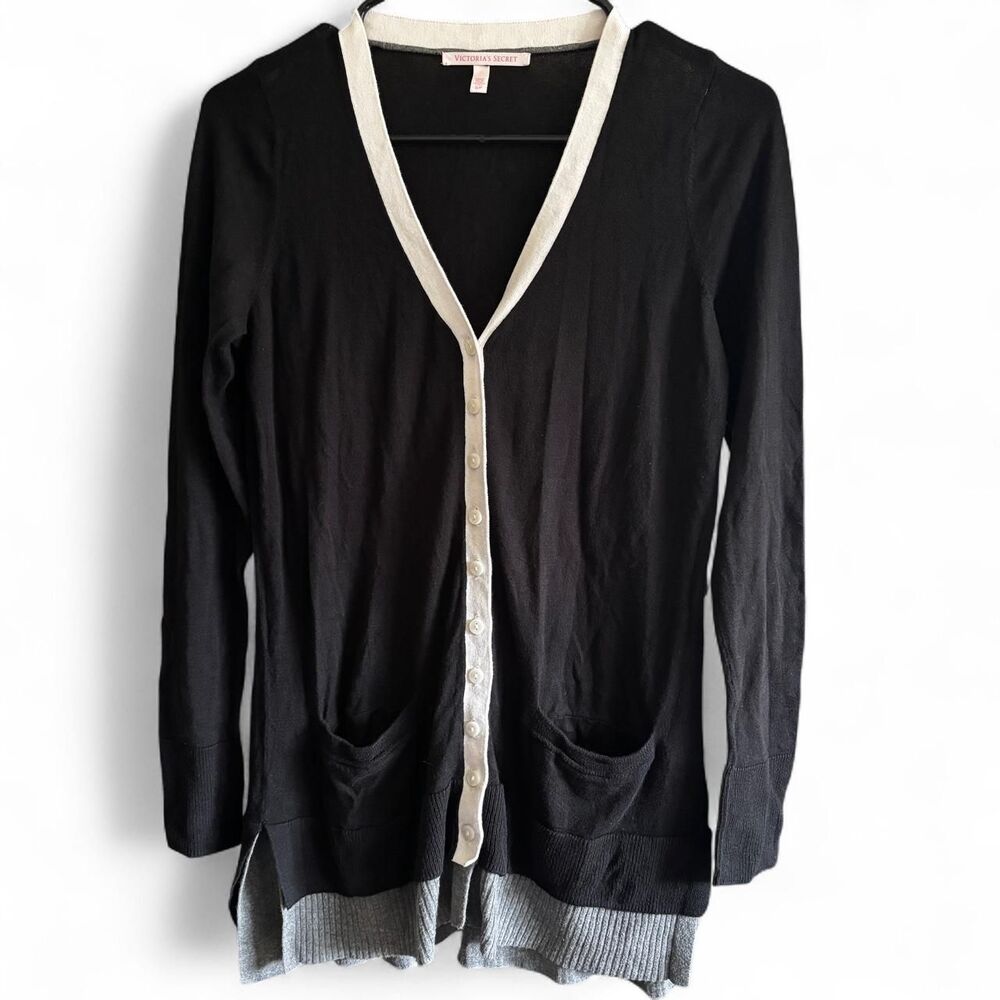 Victoria's Secret Black Button Down Cardigan